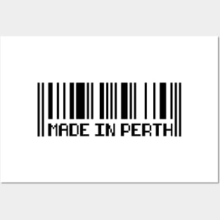 Made in Perth city barcode Australia Posters and Art